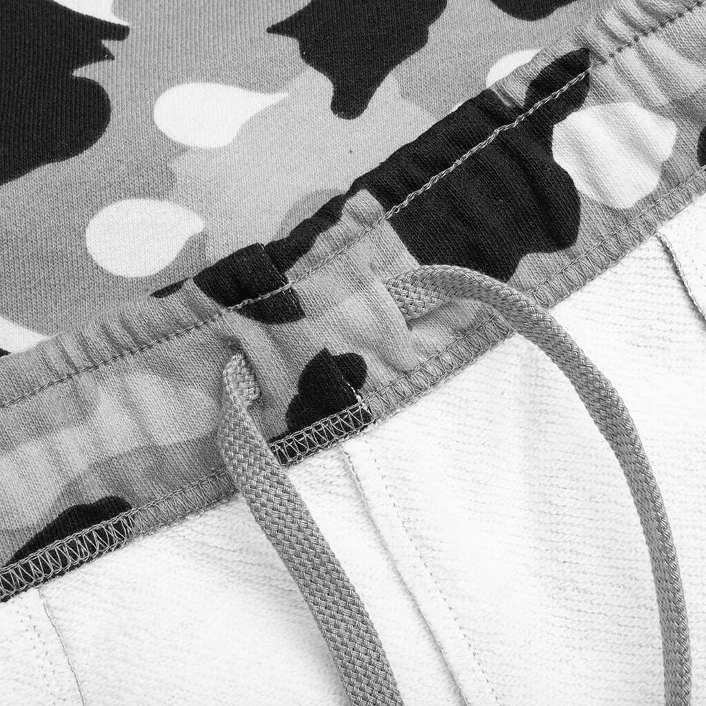A BATHING APE 1ST Camo Shark Regular Fit Sweat Shorts - Gray