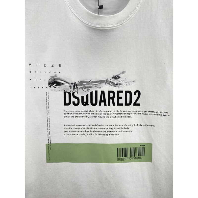 Dsquared2 T-Shirt Tide Brand Short Sleeve Bottom Shirt Couple NextBlock