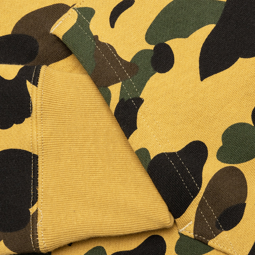A BATHING APE 1st Camo 2nd Shark Full Zip Hoodie - Yellow