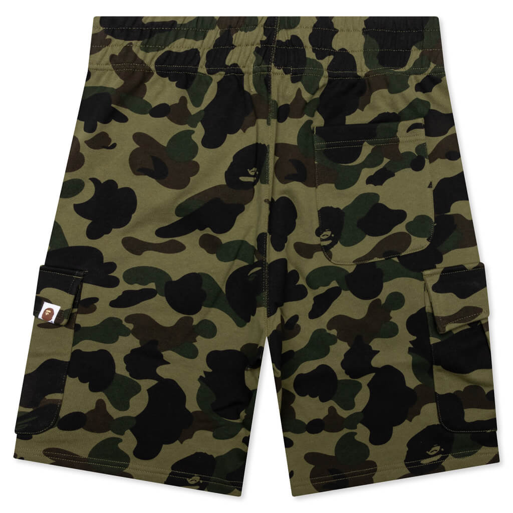A BATHING APE 1st Camo 6 Pocket Sweat Shorts - Green