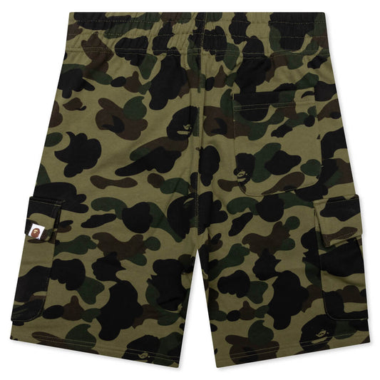A BATHING APE 1st Camo 6 Pocket Sweat Shorts - Green