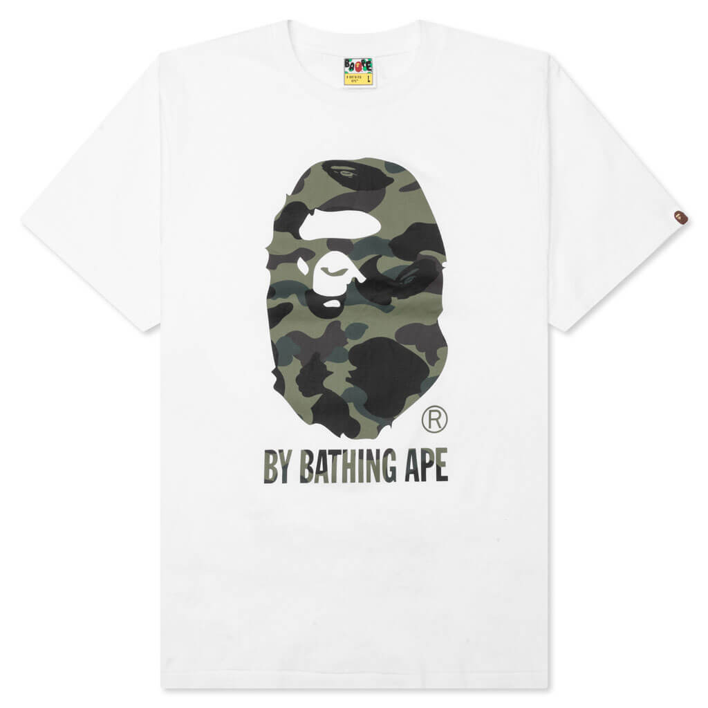 A BATHING APE 1st Camo By Bathing Ape Tee - White/Green