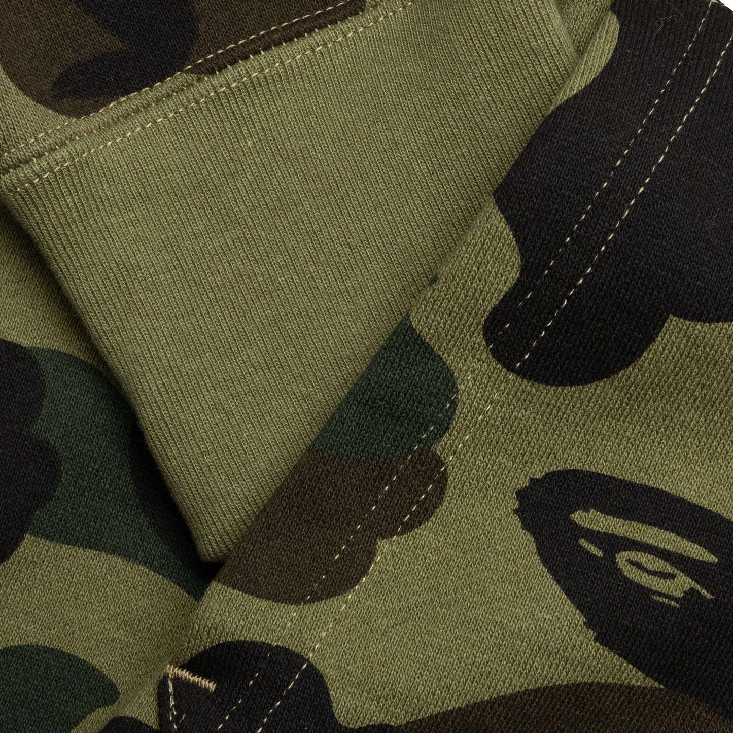 A BATHING APE 1st Camo Shark Full Zip Hoodie - Green