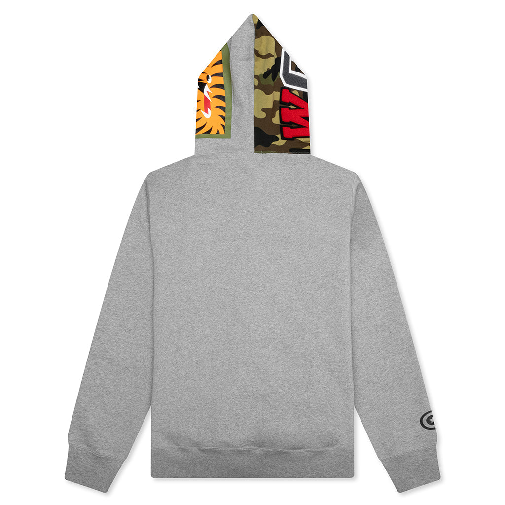 A BATHING APE 1st Shark Full Zip Hoodie - Gray