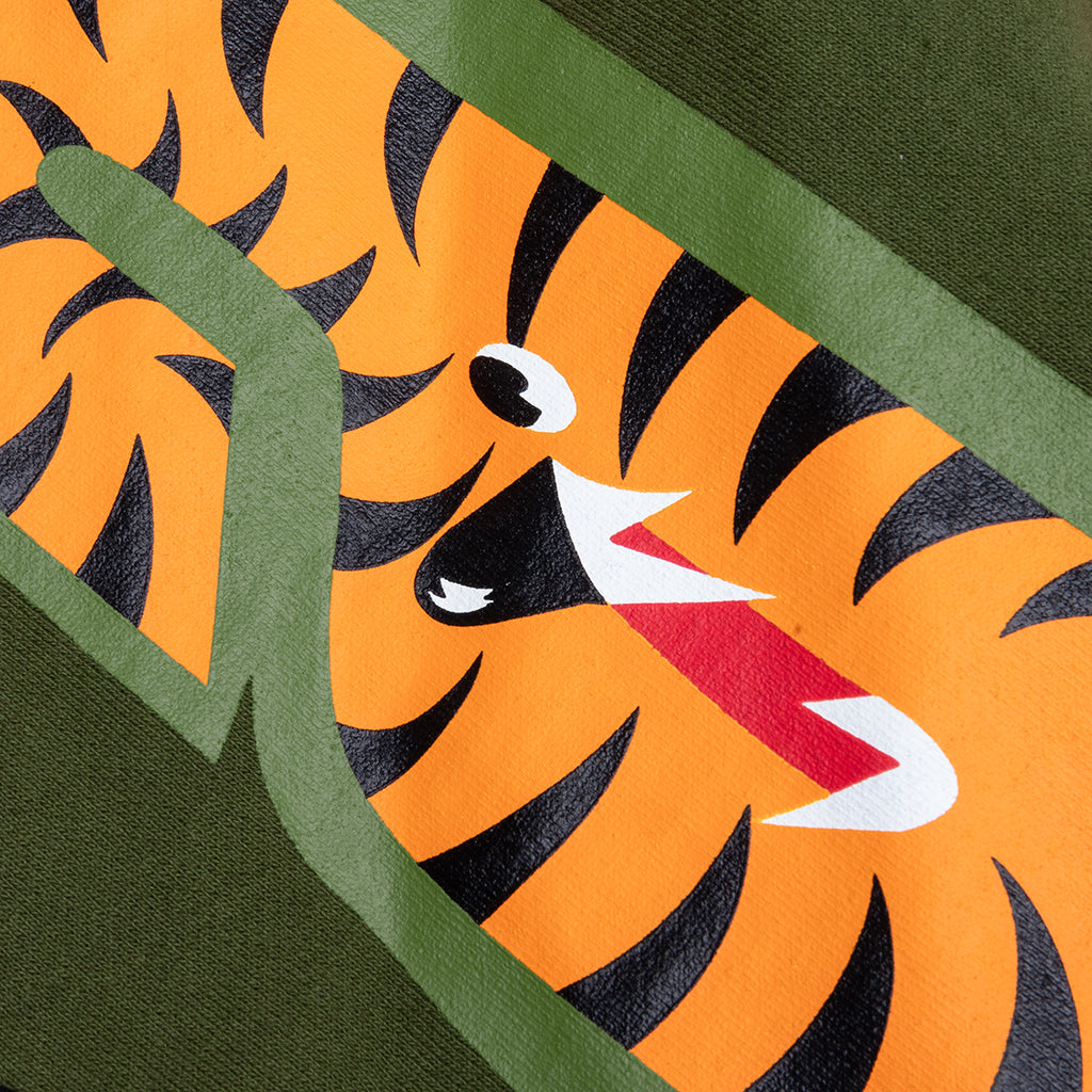 A BATHING APE 1st Shark Full Zip Hoodie - Olive Drab