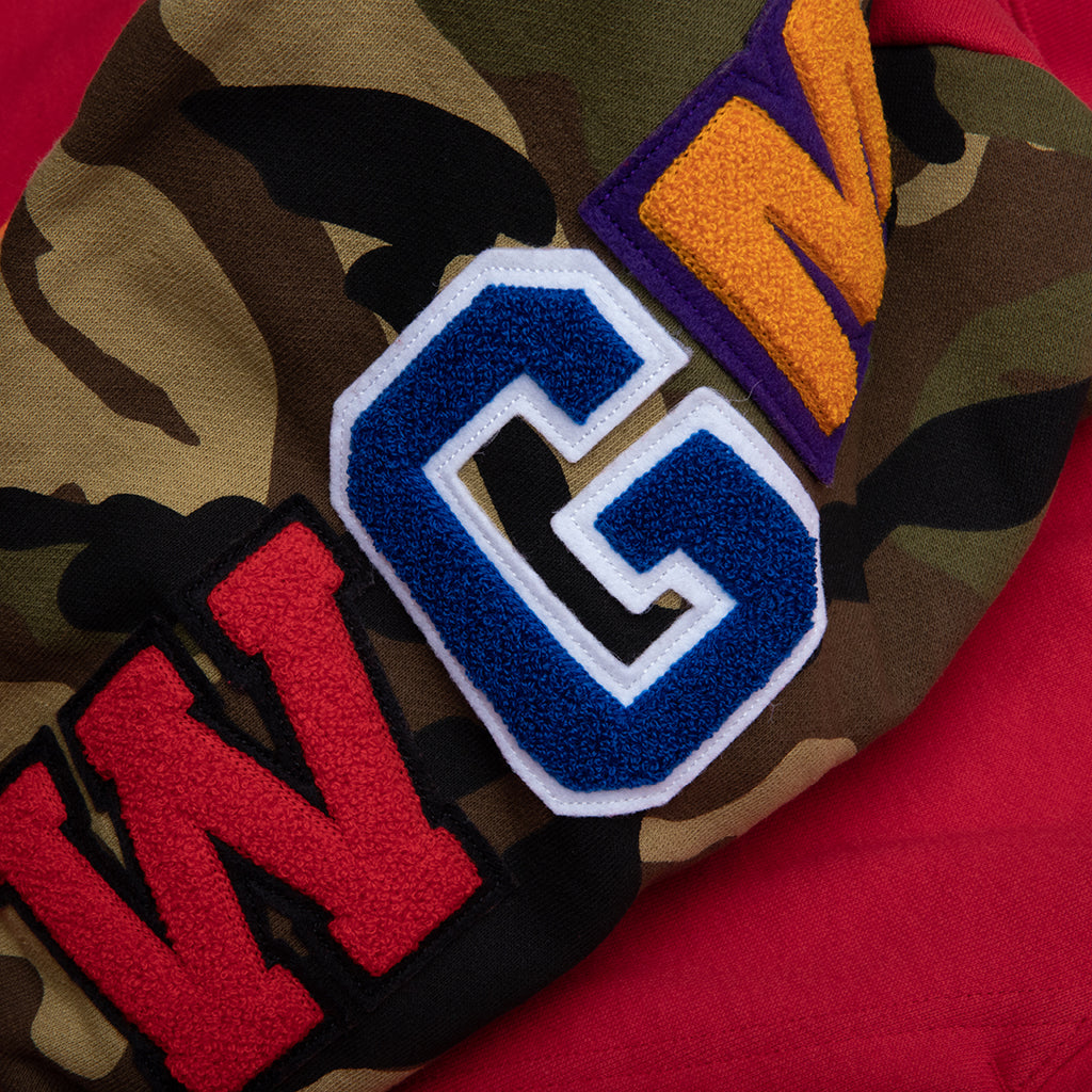 A BATHING APE 1st Shark Full Zip Hoodie - Red