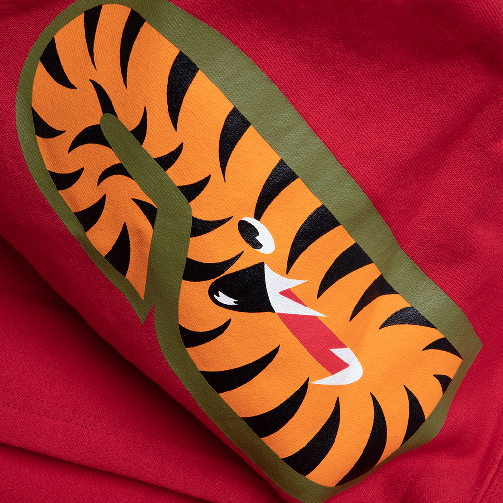 A BATHING APE 1st Shark Full Zip Hoodie - Red