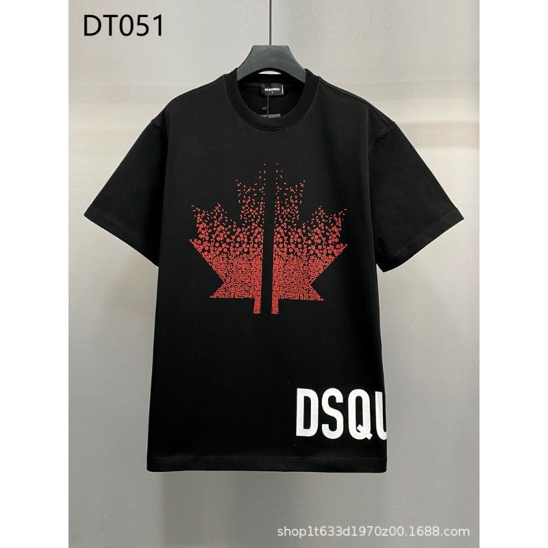 Dsquared2 T-Shirt Maple Leaf Letters NextBlock