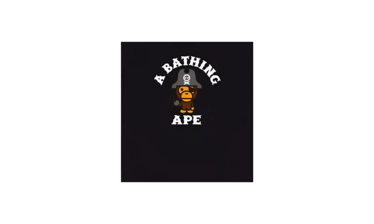 BAPE Milo Pirate Tee BLACK 4J70110003
