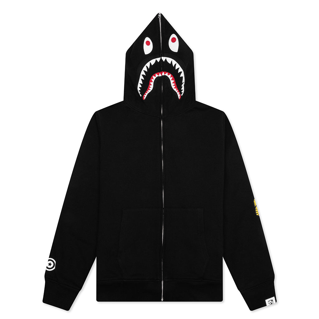 A BATHING APE 2nd Shark Full Zip Hoodie - Black