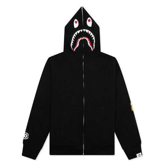 A BATHING APE 2nd Shark Full Zip Hoodie - Black