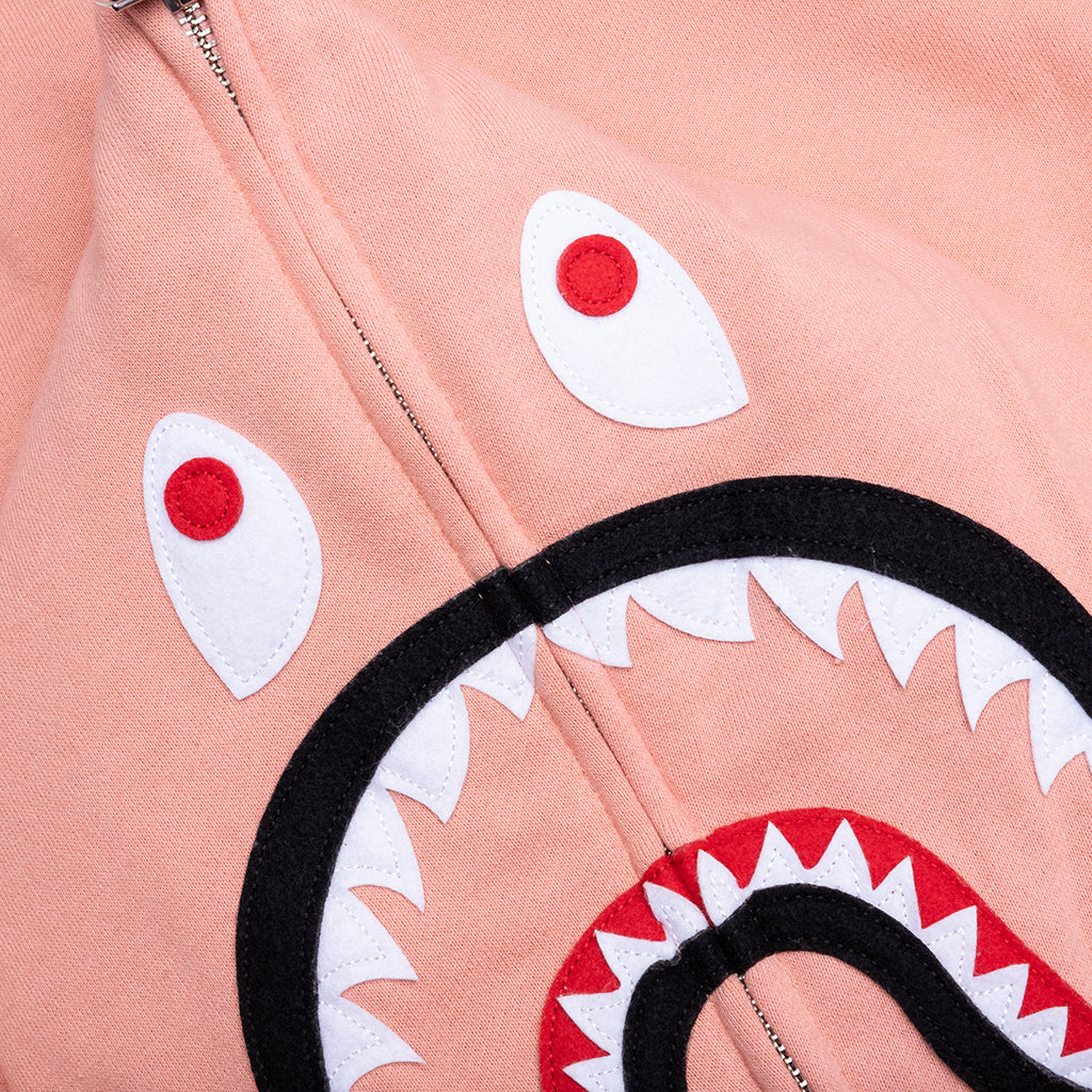 A BATHING APE 2nd Shark Full Zip Hoodie - Pink