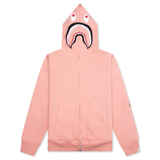 A BATHING APE 2nd Shark Full Zip Hoodie - Pink