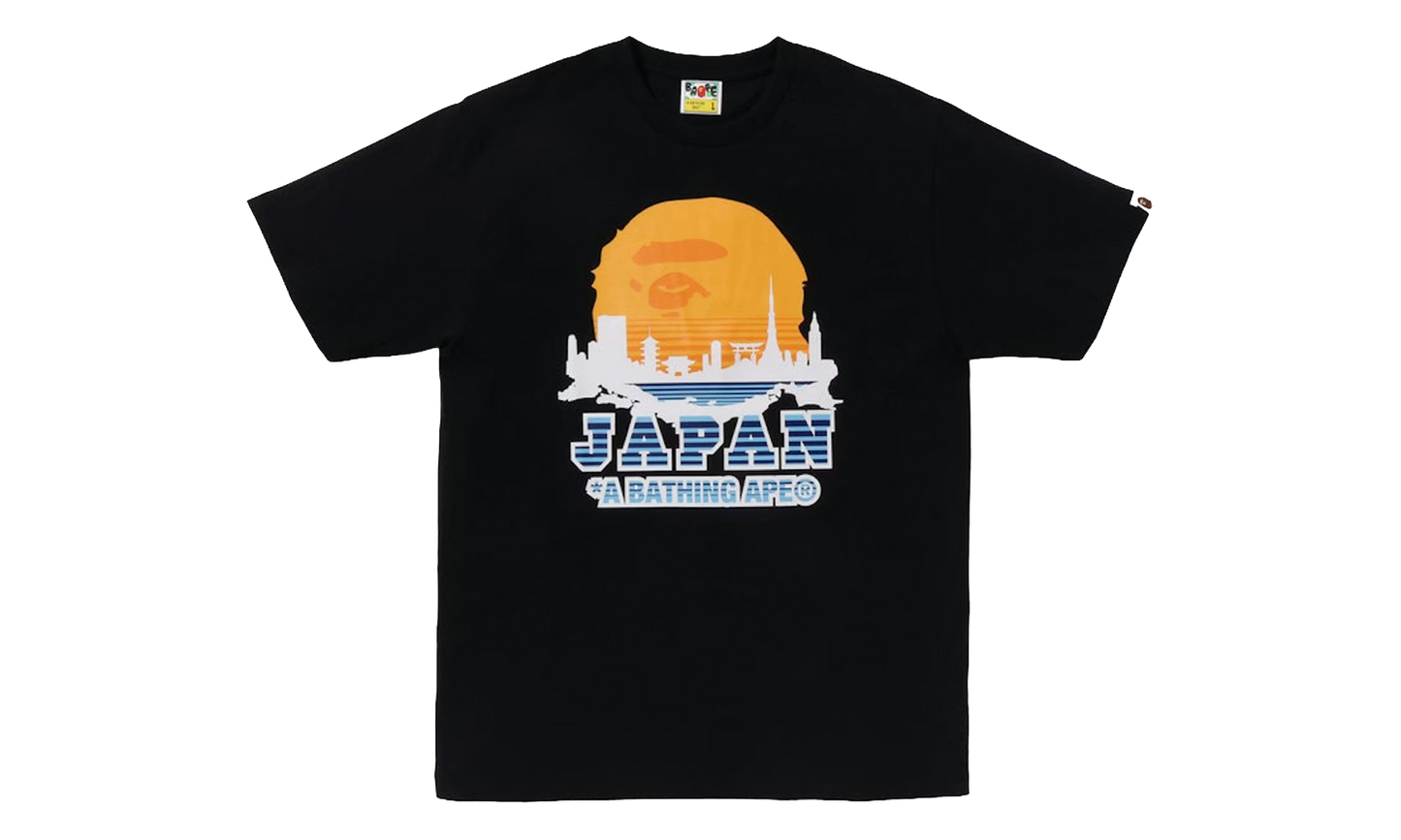 BAPE Japan Silhouette Tee Black 1J22 110 077 BLACK