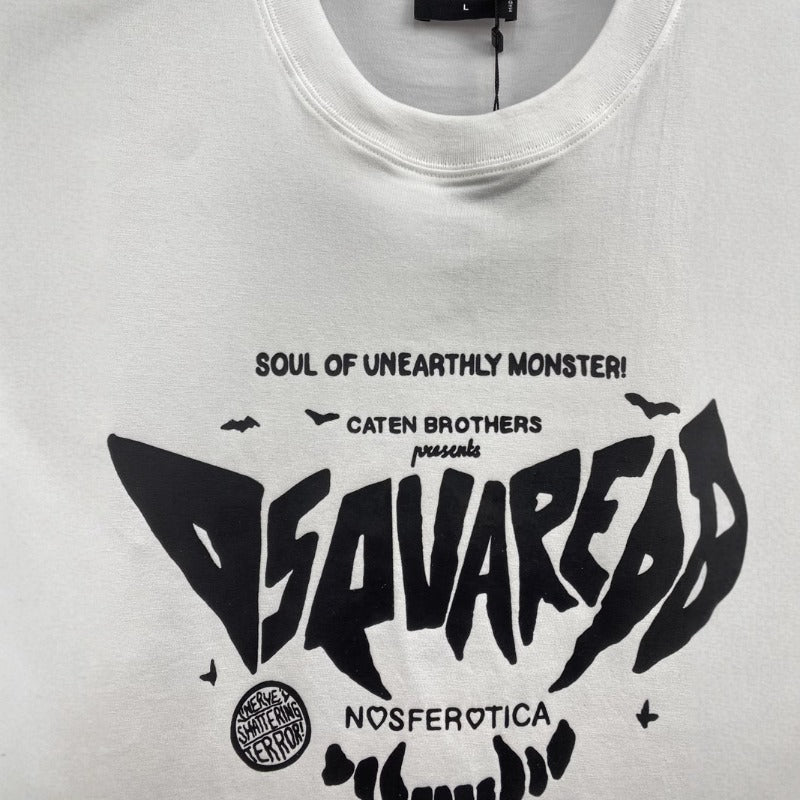 Dsquared2 T-Shirt Small Letter Crew Neck Top Bottom Shirt NextBlock