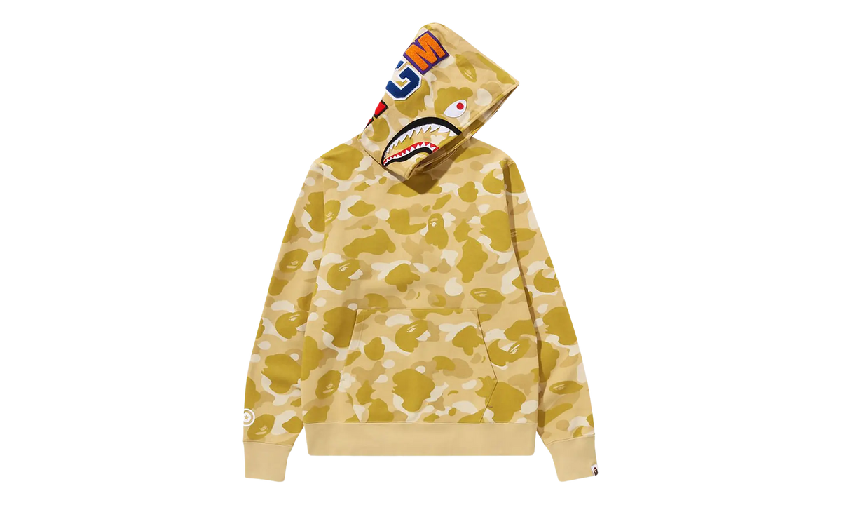 BAPE Color Camo Shark Pullover Hoodie Yellow 1K30 114 002 YELLOW