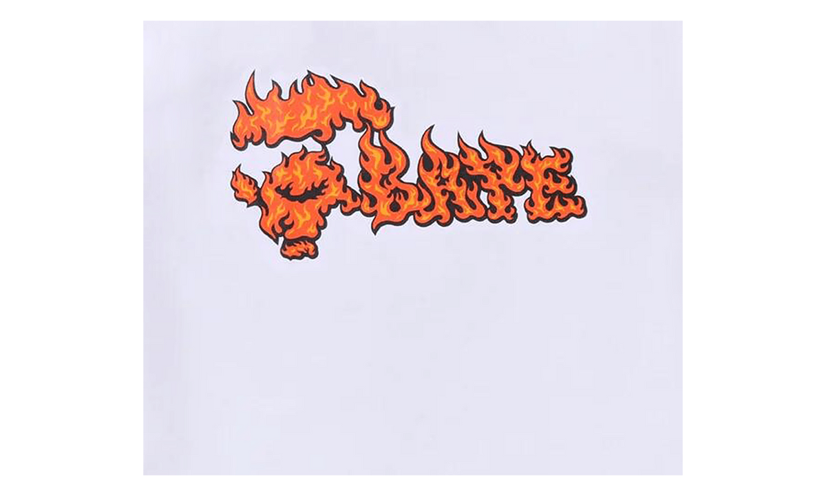 BAPE Flame Ape Face Tee White / Red 1K20 110 034 WHITE RED