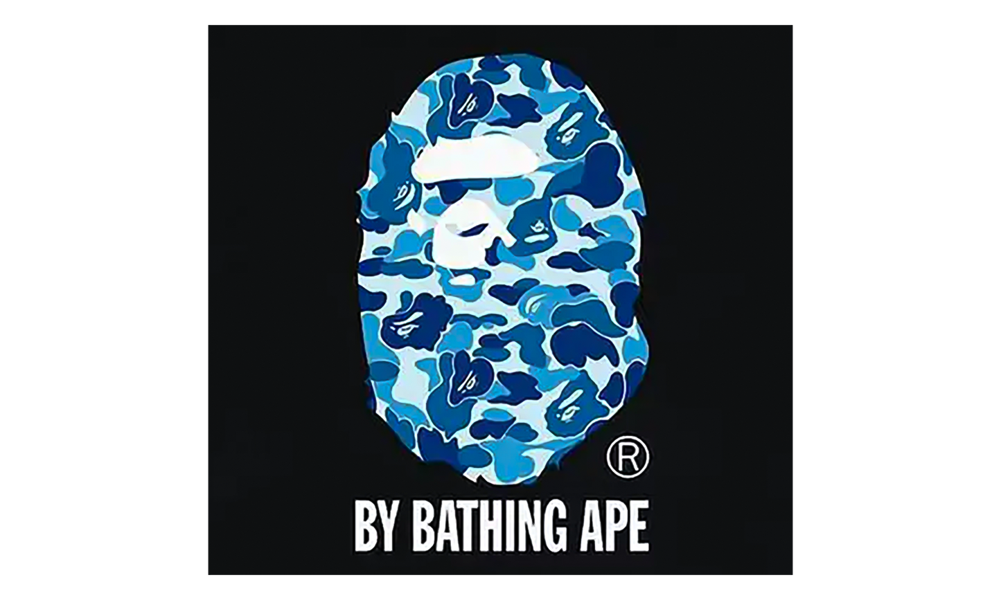 BAPE ABC Camo By Bathing Ape Tee Black / Blue 1J30 110 006 BLACK BLUE