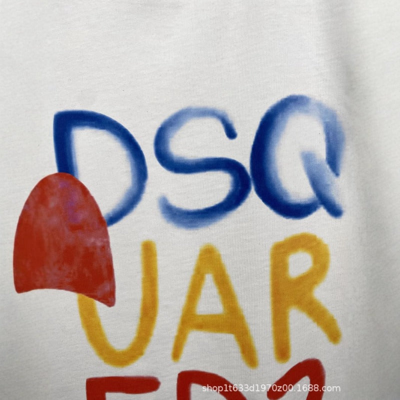 Dsquared2 T-Shirt Color Letter Print NextBlock
