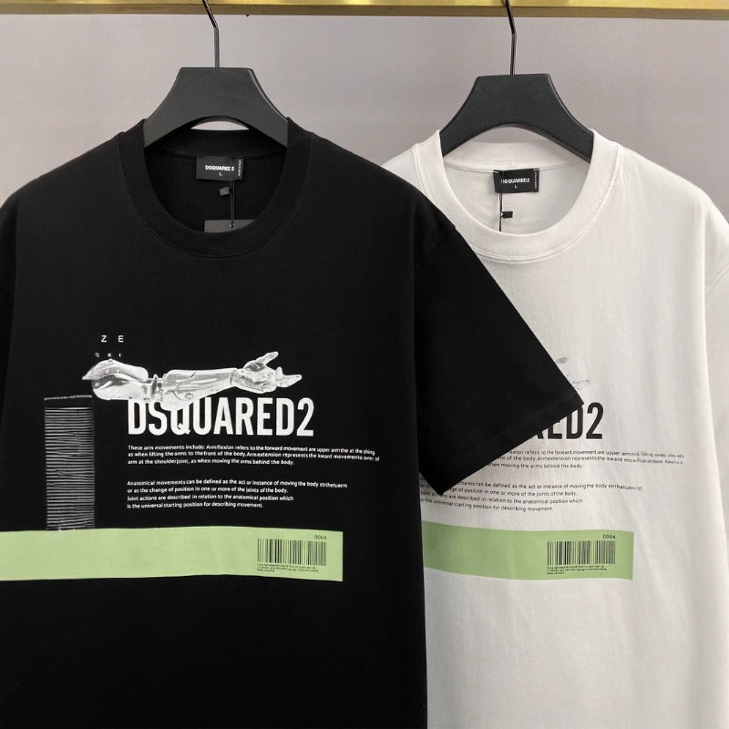 Dsquared2 T-Shirt Tide Brand Short Sleeve Bottom Shirt Couple NextBlock