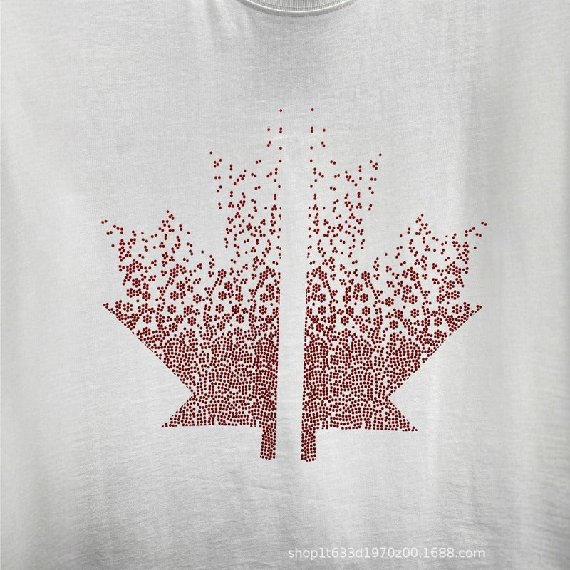 Dsquared2 T-Shirt Maple Leaf Letters NextBlock