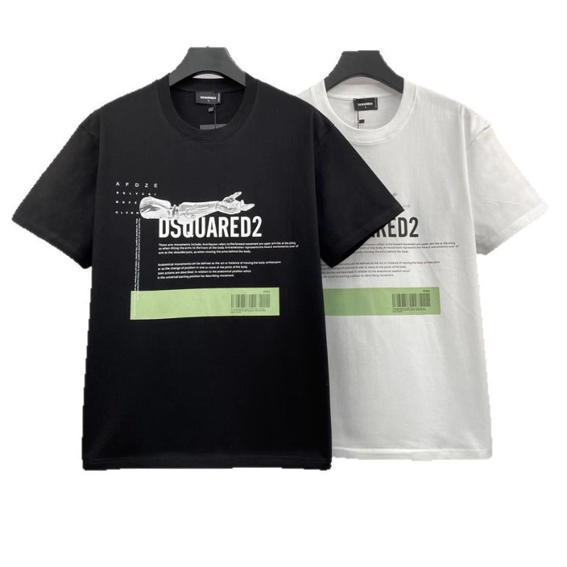 Dsquared2 T-Shirt Tide Brand Short Sleeve Bottom Shirt Couple NextBlock