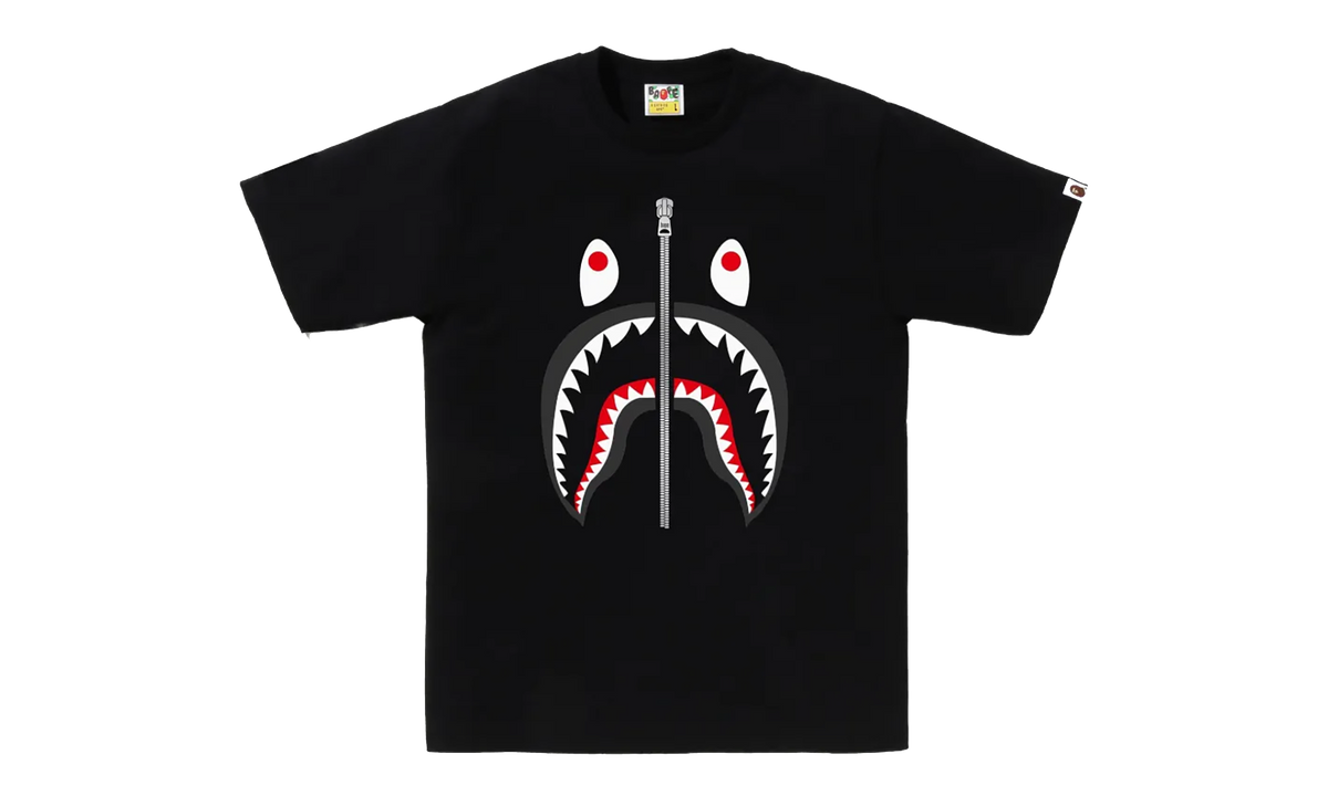 BAPE Shark Tee Black 001TEL801003MBLK