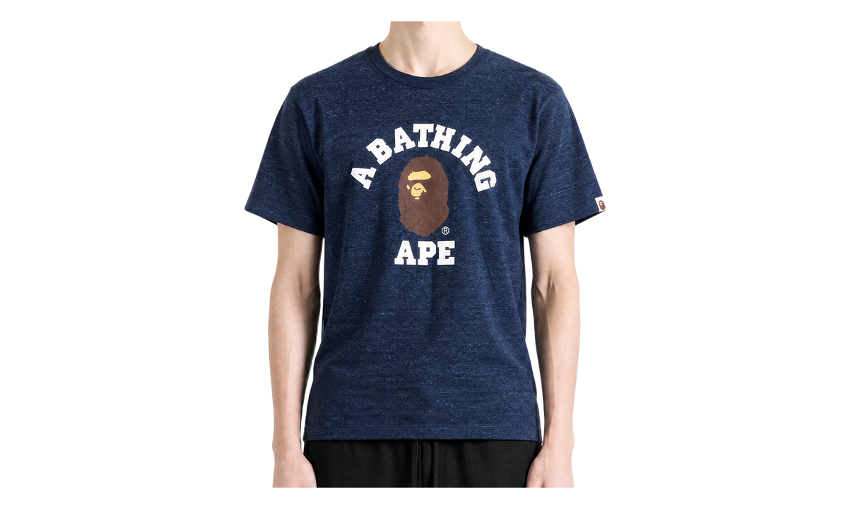 BAPE College Tee Navy 1M30110001 NVY