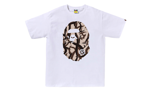 BAPE BAPE Trial Camo Big Ape Head Tee White Beige BAPE017