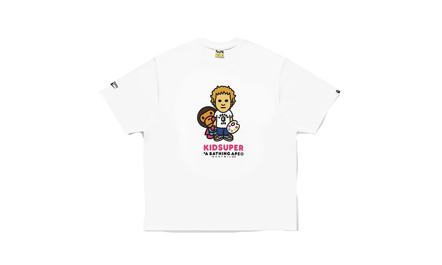 BAPE MILO TEE KIDSUPER - White