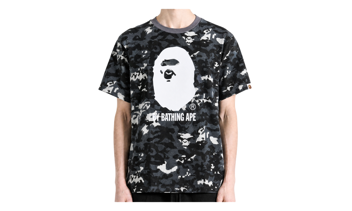BAPE Multi Pixel Camo By Bathing Ape Tee Black 1M30109303 BLK