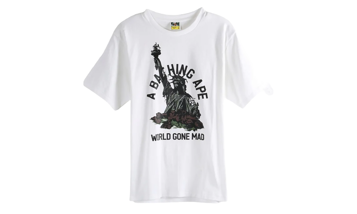 BAPE Statue of Liberty Tee White 1L80110050 WHT
