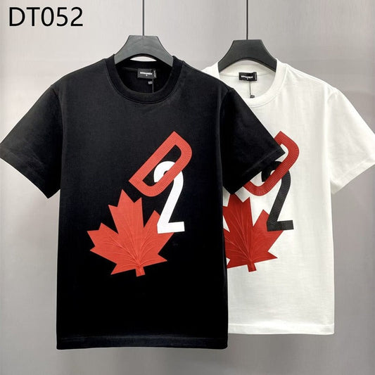 Dsquared2 T-Shirt Maple Leaf Letter Print NextBlock