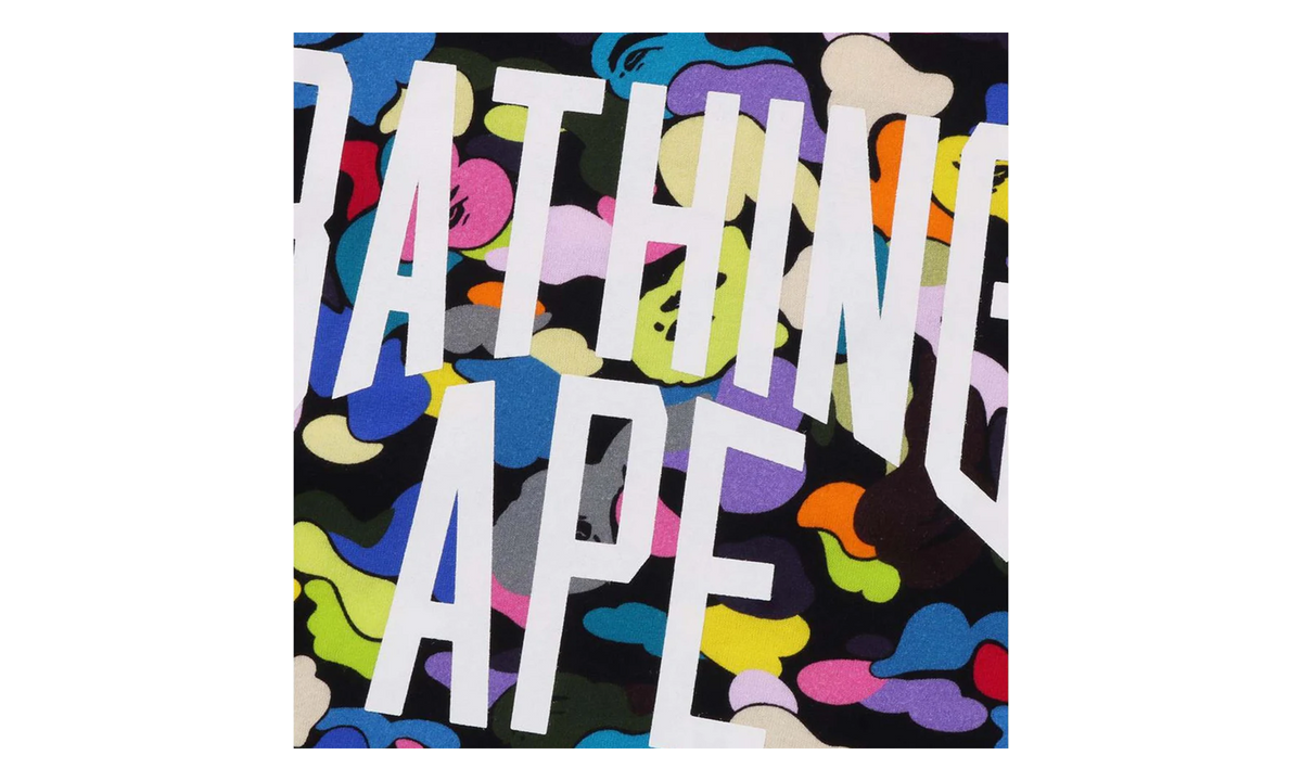 BAPE Multi Camo NYC Logo T-Shirt Black / Multicolor 001TEJ201021MBLK