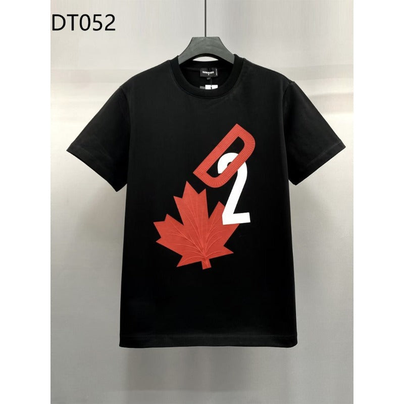 Dsquared2 T-Shirt Maple Leaf Letter Print NextBlock