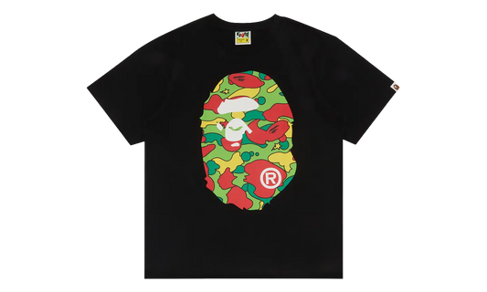 BAPE Sta Camo Big Ape Head Tee Black / Multicolor 1G30 110 029 BLACK MULTICOLOR