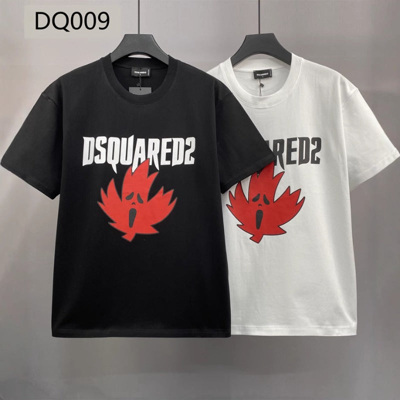 Dsquared2 Maple Leaf Monogram Print Trendy Short Sleeves NextBlock