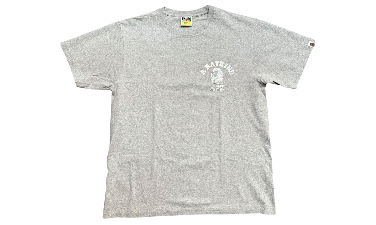 BAPE Honeycomb Camo College ATS Tee Grey 1J30 110 043 GREY