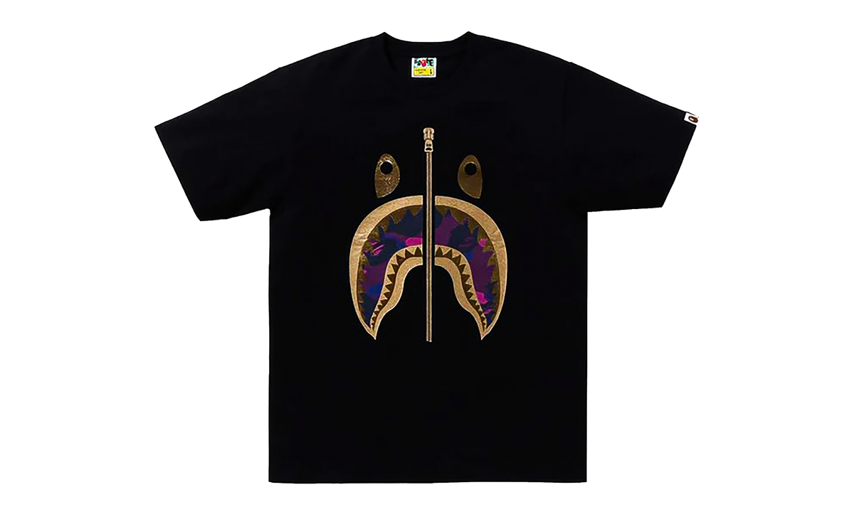 BAPE Color Camo Shark T-Shirt (SS24) Black / Purple PSTC138I