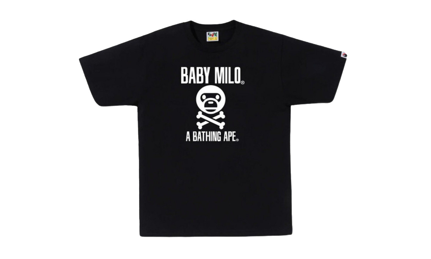 BAPE Baby Milo Crossbone Tee Mens Style : Bape-bmcbt BLACK BAPE BMCBT