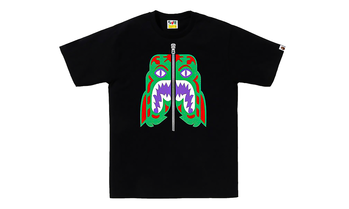 BAPE Color Camo Tiger T-Shirt Black / Green 1J30 110 057 BLK