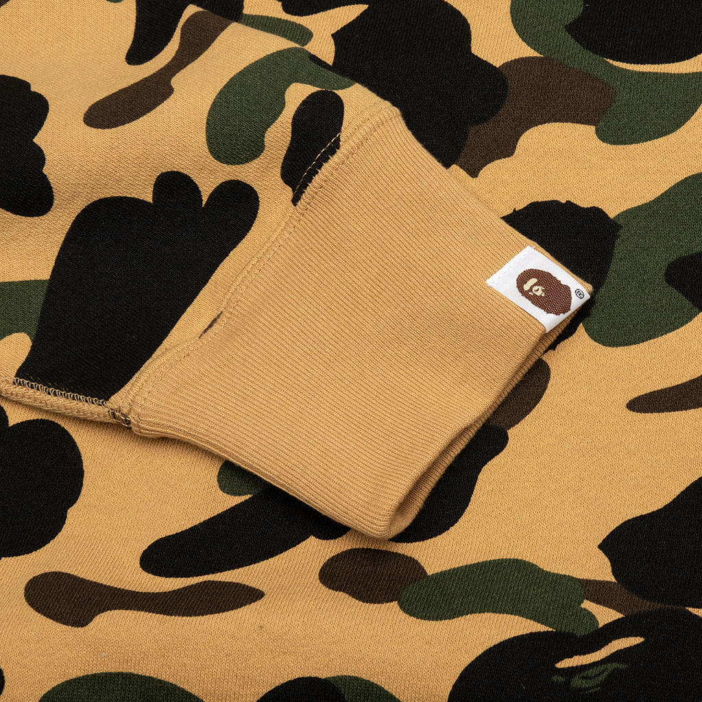A BATHING APE 1st Camo Full Zip Hoodie - Yellow