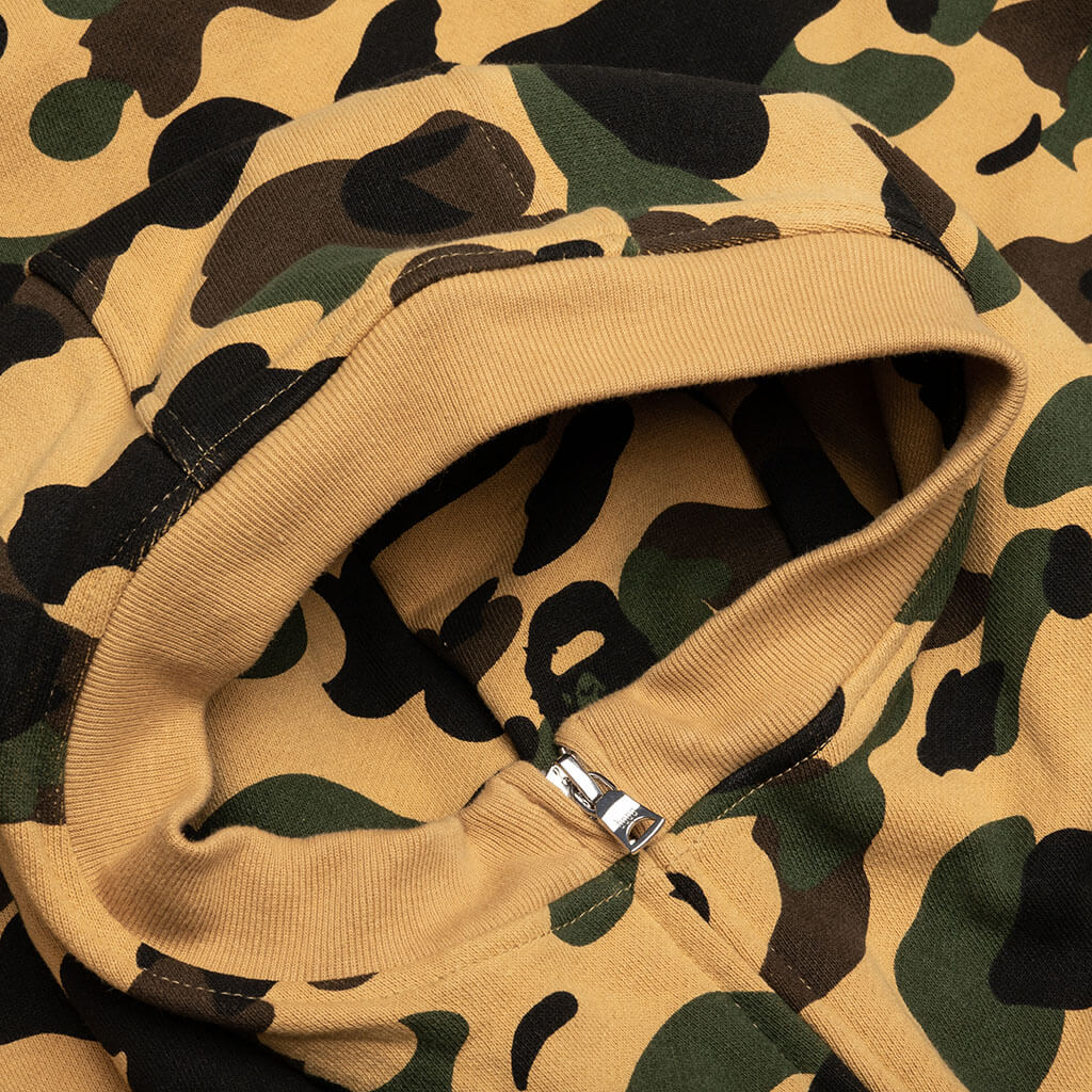 A BATHING APE 1st Camo Full Zip Hoodie - Yellow