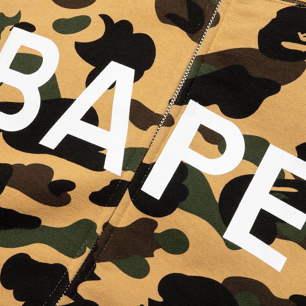 A BATHING APE 1st Camo Full Zip Hoodie - Yellow