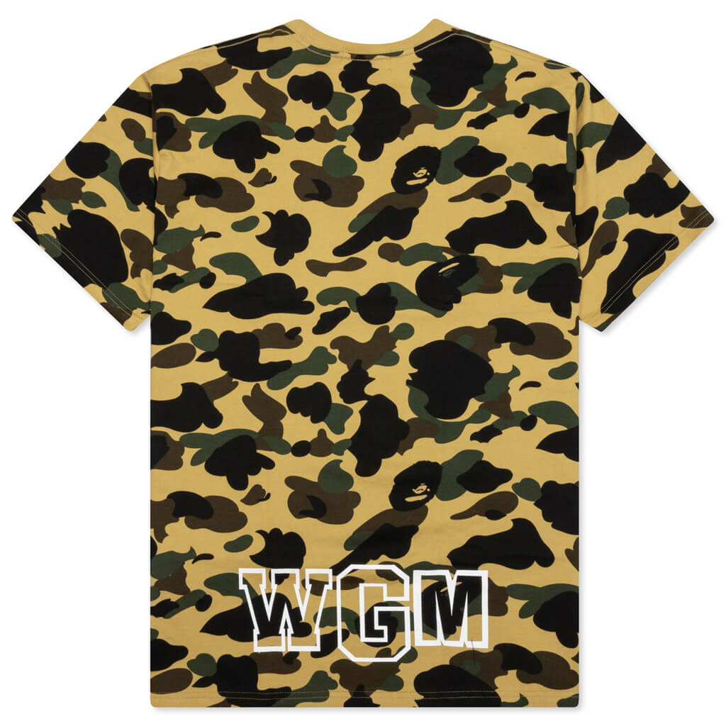 A BATHING APE 1st Camo Shark Tee - Yellow