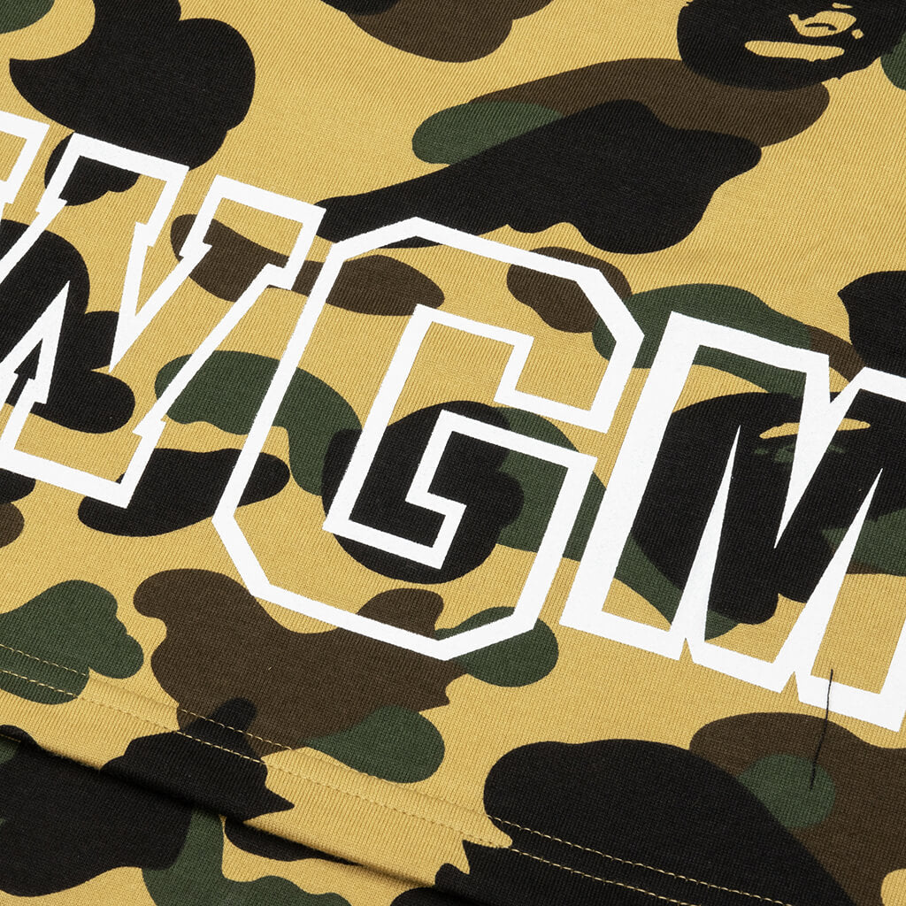 A BATHING APE 1st Camo Shark Tee - Yellow