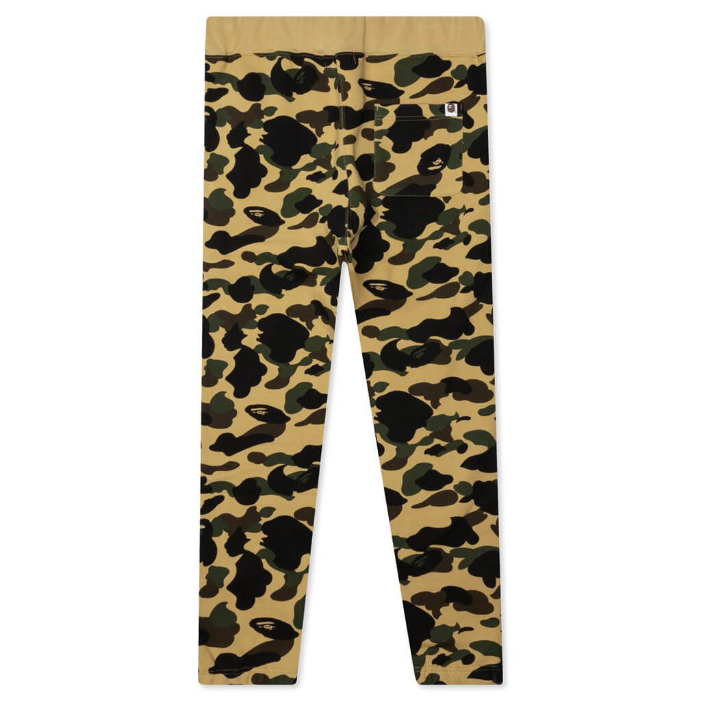A BATHING APE 1st Camo Wide Fit Sweat Pants - Yellow