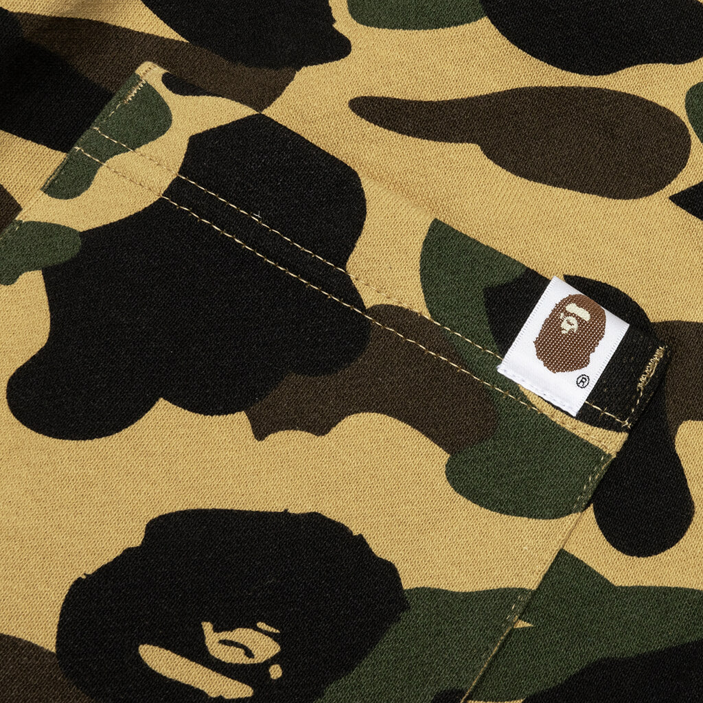 A BATHING APE 1st Camo Wide Fit Sweat Pants - Yellow