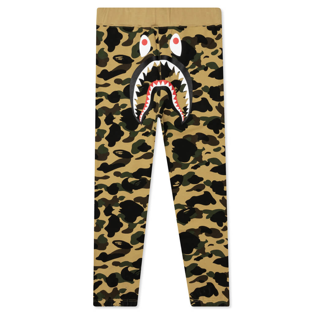 A BATHING APE 1st Camo Wide Fit Sweat Pants - Yellow