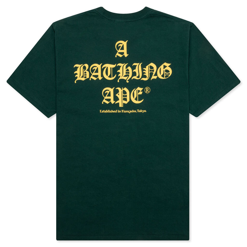 A BATHING APE Logo Tee - Green